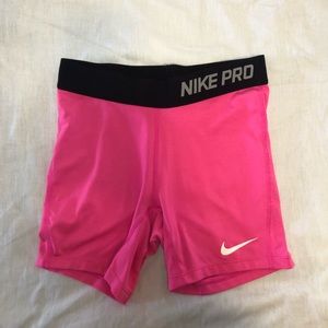 Hot pink girls Nike pros